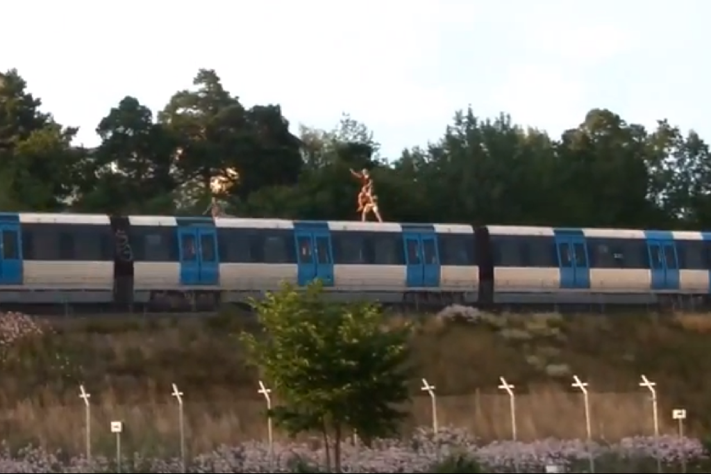 Stockholm, SL, Trainsurfing